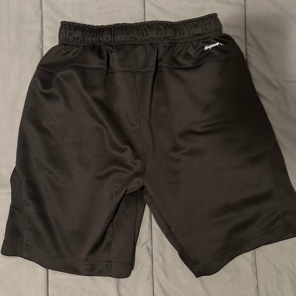 Russ Black Athletic Shorts with Elastic Waistband